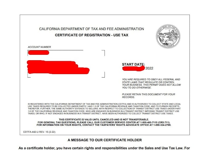 Create the resale certificates or sales tax permits in all states by ...