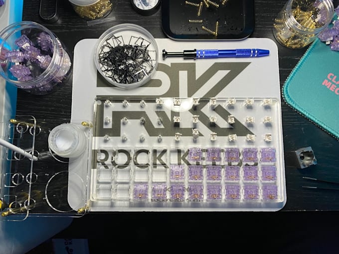 Lube and film 70 switches with your choice of lube and bag lube your