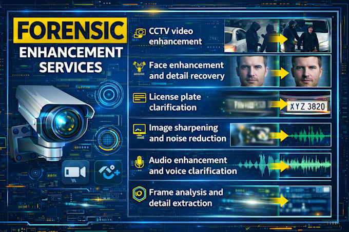 Do forensic video, audio, cctv and image enhancement by Vikassurajv ...