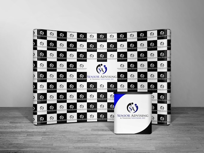 design step and repeat backdrop or signage in 2hours