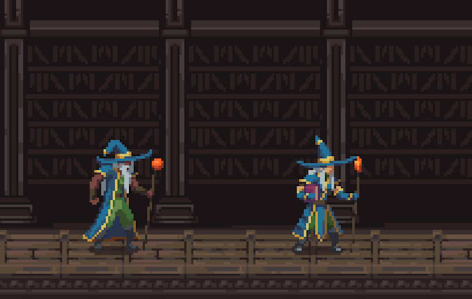 create or animate a pixel art character or tileset for you