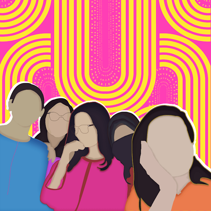 create a unique flat vector portrait from your photo