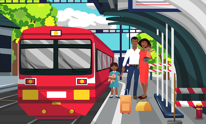 draw black children book illustration
