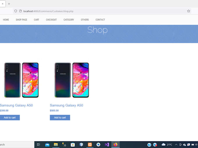 build ecommerce website for business