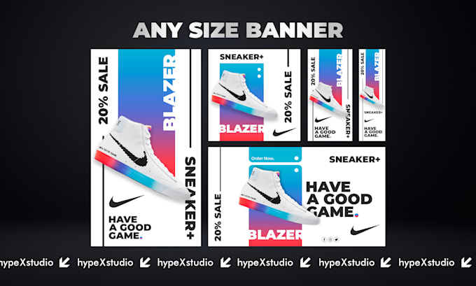 design modern web banner ads, website banner or header