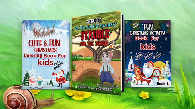 do children book cover and children book illustrations