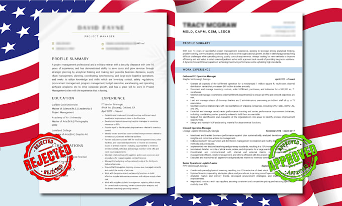 write professional resumes for project managers