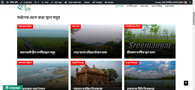 wordpress website using advance custom field acf