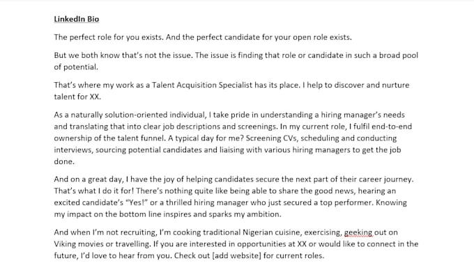 write a captivating professional bio for you