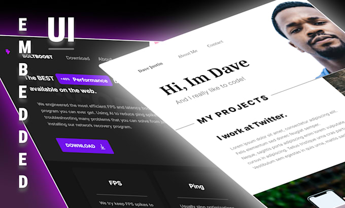 Design a modern ui ux website mockup by Embeddedui | Fiverr