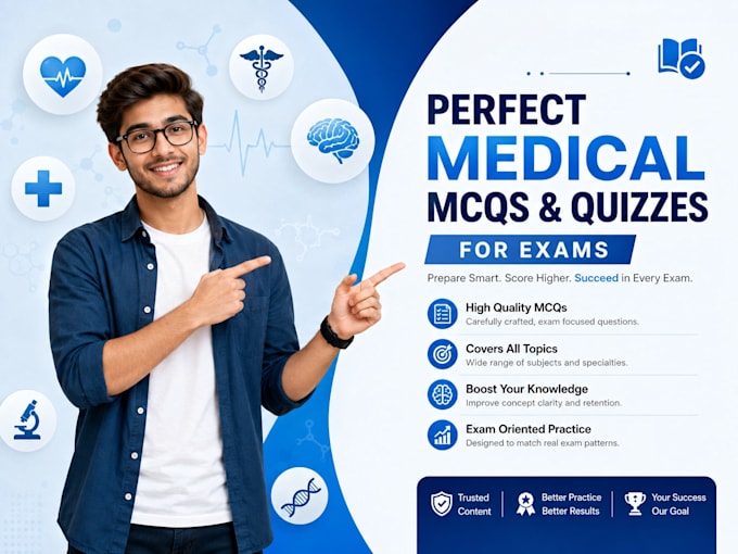 create perfect medical mcqs and quizzes for exams