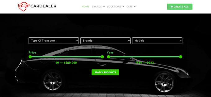 design a custom dynamic listing wordpress website with crocoblock jetengine