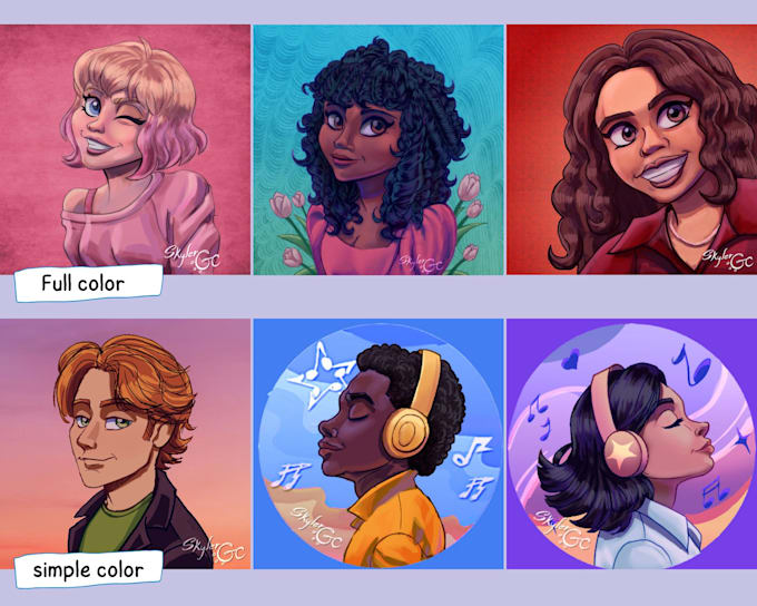 draw your cartoon character for social media pfp