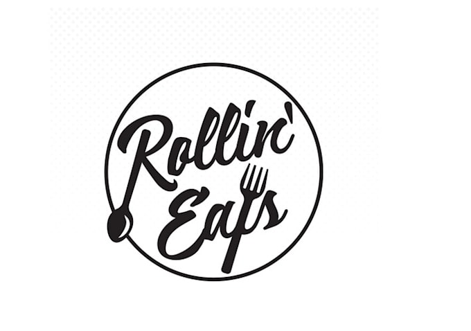 design awesome rollin eats logo