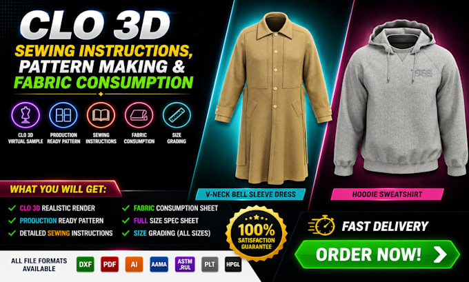 be your sewing pattern maker and clo 3d designer