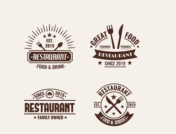 design luxury restaurant logo
