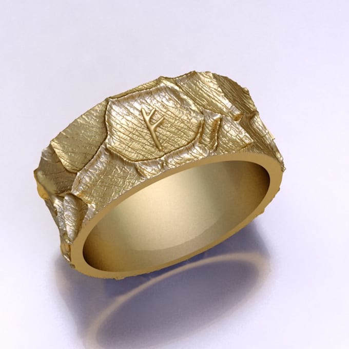 create 3d jewelry design for 3d printing and rendering