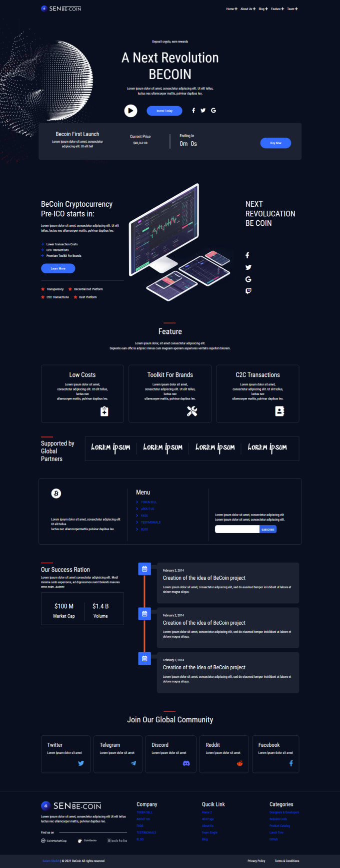 Be your frontend web developer using react, html, css, bootstrap ...