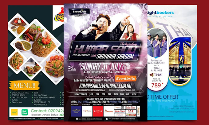 design a creative printable or digital flyer and poster