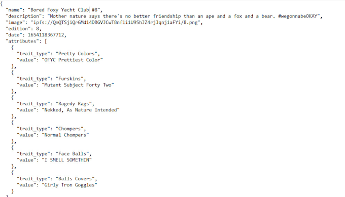 generate your nft collection and create metadata
