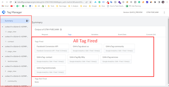 fix or setup google analytics 4, ga4 ecommerce tracking, conversion tracking GTM