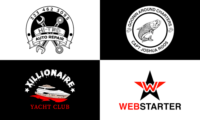 do flat logo creation for your band and website