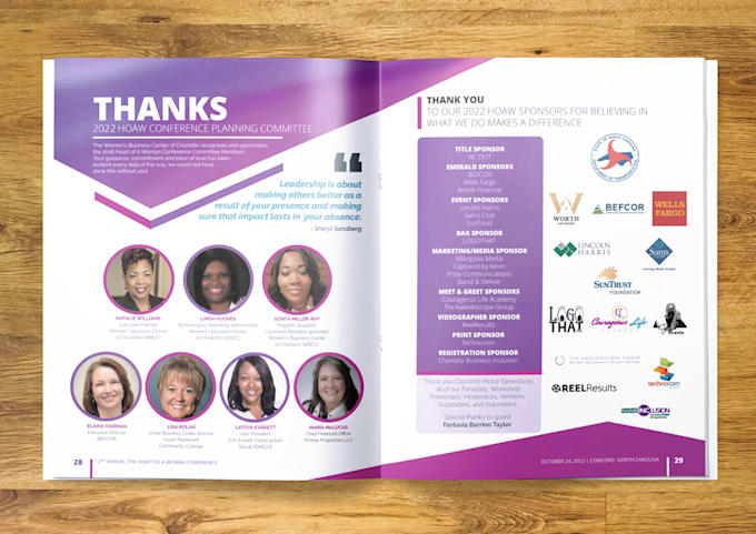 design a bifold, trifold brochure, booklet, program design