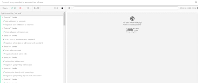 write end to end automation tests