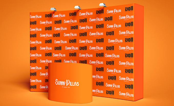 design trade show banner, booth, step and repeat banner
