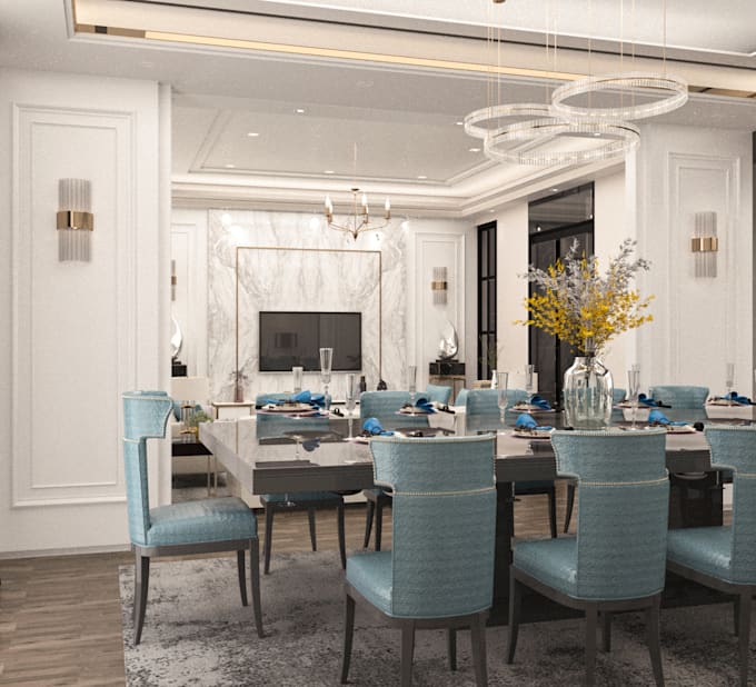 design and render interior, exterior by 3dsmax
