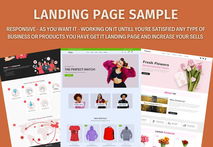 Code a landing page in 24hours with html css bootstrap 4 or 5 by ...
