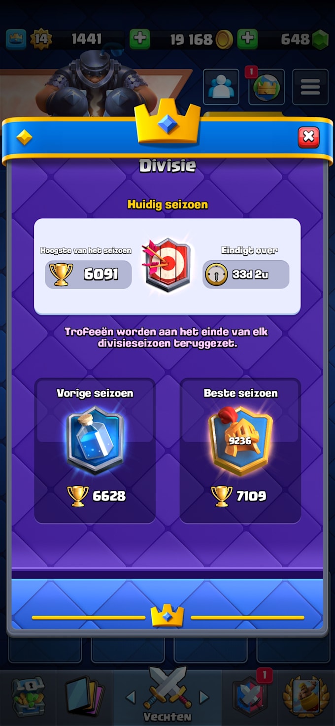 Push trophies in clash royale by Matteoalex Fiverr