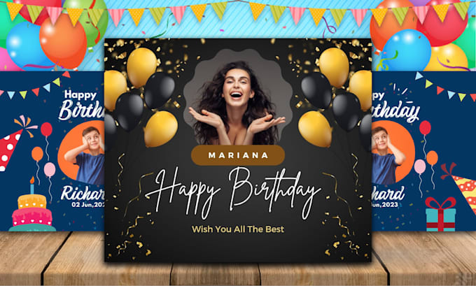 create personalized happy birthday posts and cards