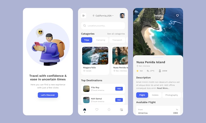 Design high quality mobile app ui in figma by Aminul2007 | Fiverr