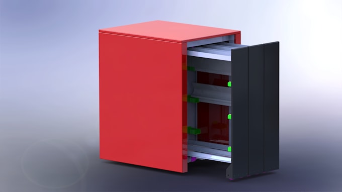 create 3d cad model, 2d technical drawings for manufacturing, 3d renderings