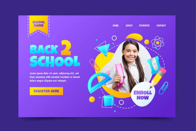 design admission started flyer, shool flyer, educational center flyer