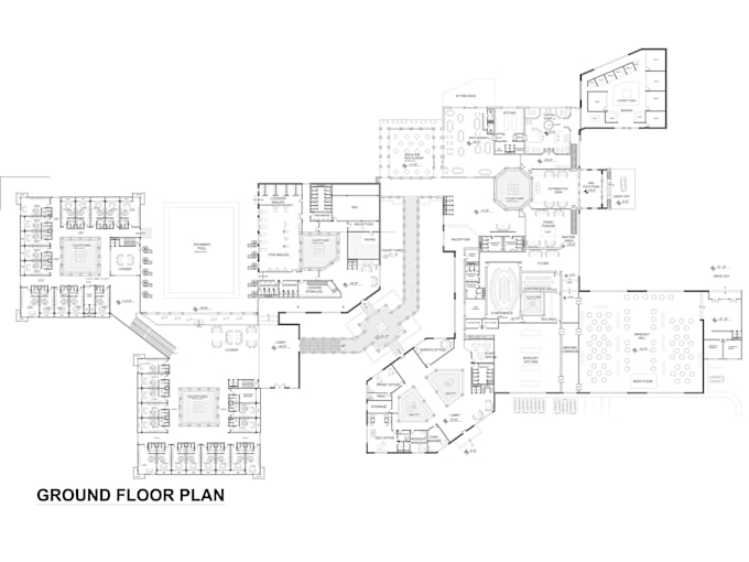 Draw architecture drawings and 2d floor plans in autocad by