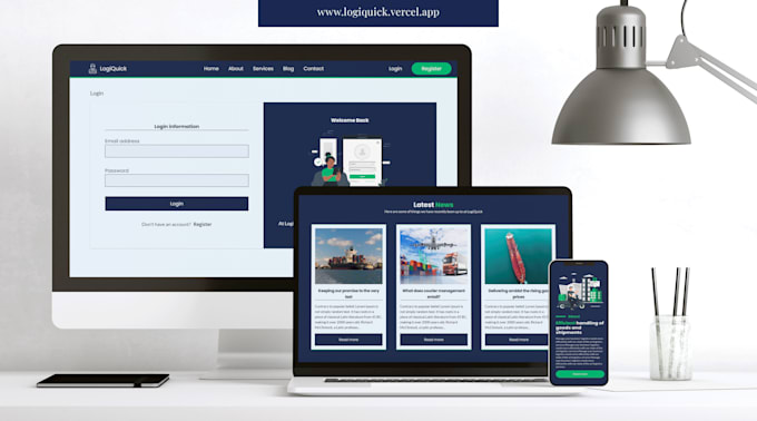 develop a logistics application  with nextjs and supabase
