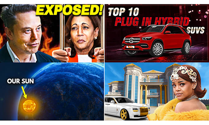 design attractive eye catchy youtube thumbnail
