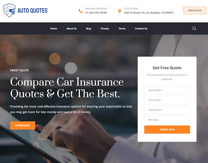 develop professional website, a modern wordpress webiste
