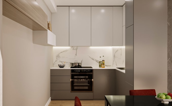 create professional interior 3d design and render in 3ds max