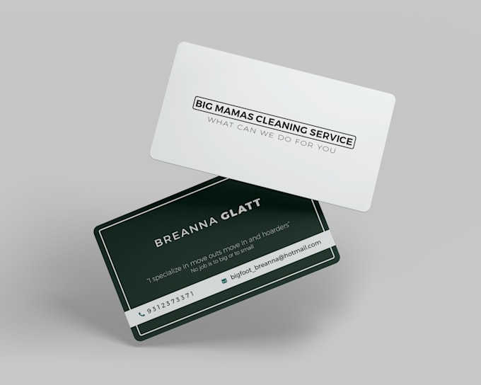 design a professional business card with 2 concepts in 24 hours