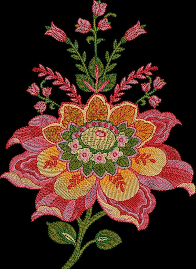 embroidery digitizing logo 3d design dst,pes file in few hour