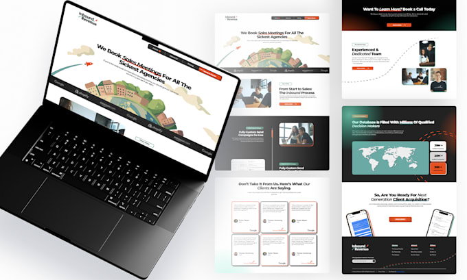 design and develop beautiful landing page using webflow
