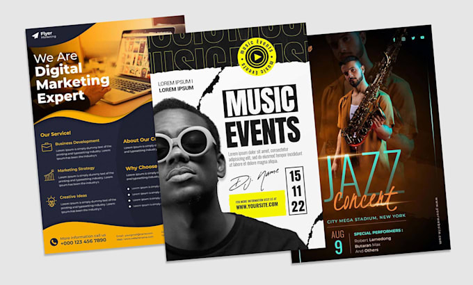 design modern flyers using canva pro