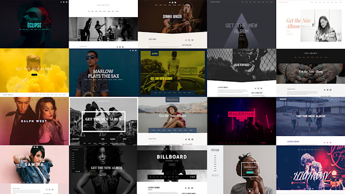 build and customize a stunning bandzoogle website and store