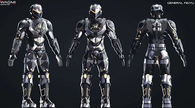 do pbr texturing or 3d game character modeling and rigging