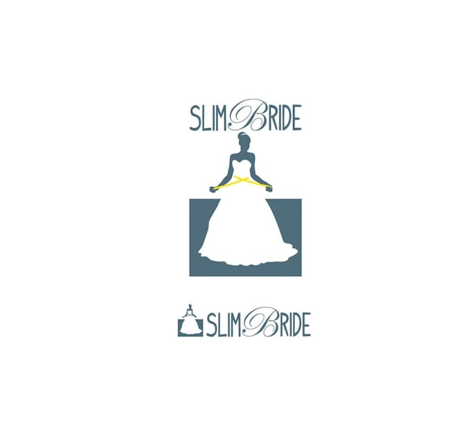 design awesome slim bride logo in 1 day