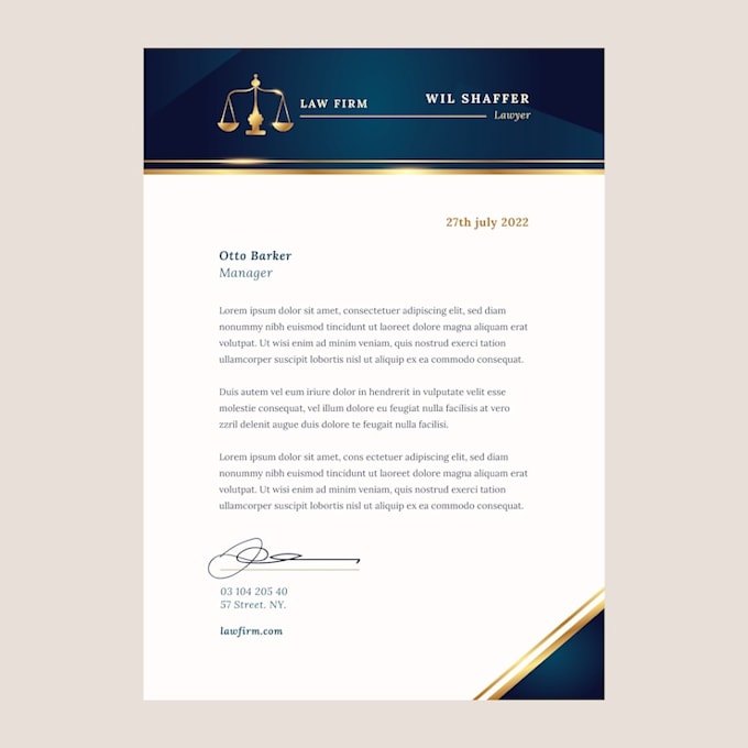 design editable letterhead for your business