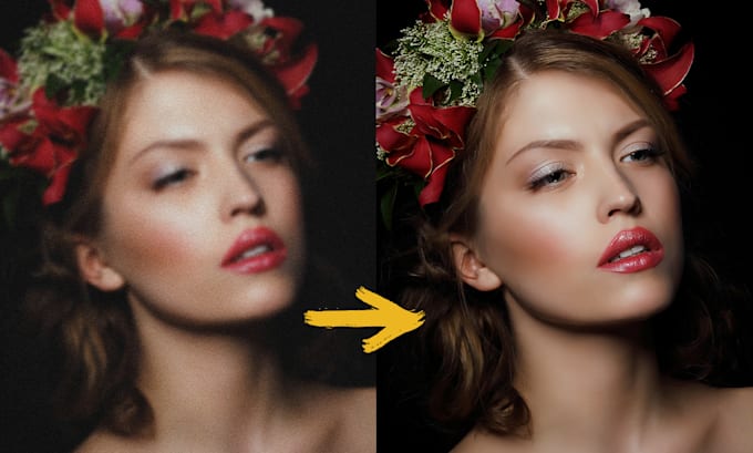 fix blurry photo, sharpen enhance image professional photo restoration